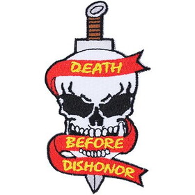 Eagle Emblems PM0272 Patch-Death Before Dishonor (4")