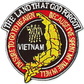 Eagle Emblems PM0278 Patch-Vietnam,The Land God (3-1/8")