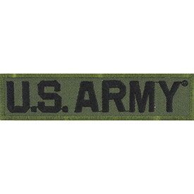 Eagle Emblems PM0286 Patch-Army, Tab, Us.Army (Subdued) (1-1/8"X4-1/2")