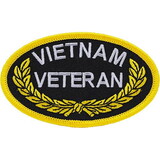 Eagle Emblems PM0301 Patch-Vietnam, Veteran, Wreath (3-1/2
