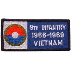 Eagle Emblems PM0310 Patch-Viet,Bdg,Army,009Th 1966-1969, (4-1/8"x2")