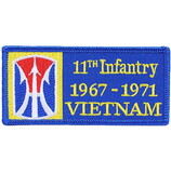 Eagle Emblems PM0317 Patch-Viet, Bdg, Army, 011Th 1967-1971 (4-1/4
