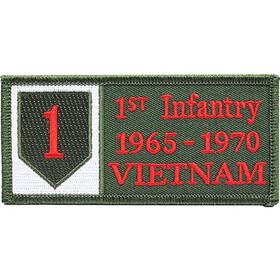 Eagle Emblems PM0319 Patch-Viet,Bdg,Army,001St 1965-1970, (4-1/8"x2")