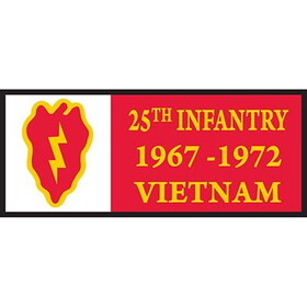 Eagle Emblems PM0320 Patch-Viet,Bdg,Army,025Th 1966-1970, (4-1/8"x2")