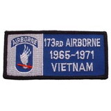 Eagle Emblems PM0321 Patch-Viet,Bdg,Army,173Rd 1965-1971, (4-1/8