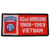 Eagle Emblems PM0323 Patch-Viet,Bdg,Army,082Nd 1968-1969, (4-1/8
