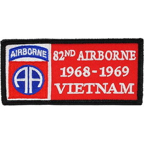 Eagle Emblems PM0323 Patch-Viet,Bdg,Army,082Nd 1968-1969, (4-1/8"x2")