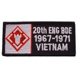 Eagle Emblems PM0326 Patch-Viet, Bdg, Army, 020Th 1967-1971 (4-1/4