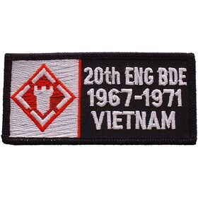 Eagle Emblems PM0326 Patch-Viet,Bdg,Army,020Th 1967-1971, (4-1/8"x2")