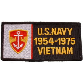 Eagle Emblems PM0328 Patch-Viet,Bdg,Usn 1954-1975, (4-1/8"x2")