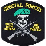 Eagle Emblems PM0364 Patch-Mess W/Best, Special Forces (3-1/4