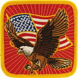 Eagle Emblems PM0369 Patch-Usa, Eagle, Flag (3