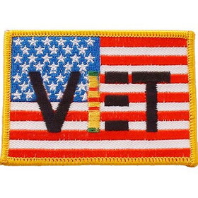 Eagle Emblems PM0387 Patch-Vietnam,Veteran,Usa (3-3/4"x2-1/4")