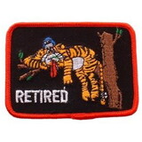 Eagle Emblems PM0393 Patch-Retired (3-5/8