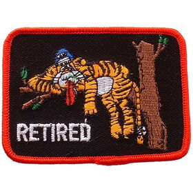 Eagle Emblems PM0393 Patch-Retired (3-5/8")