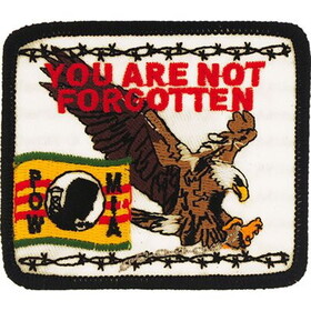 Eagle Emblems PM0394 Patch-Pow*Mia,Viet,Not FORGOTTEN, (3-1/4")
