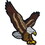 Eagle Emblems PM0400 Patch-Eagle, Landing (4")
