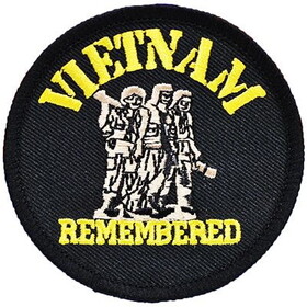 Eagle Emblems PM0403 Patch-Vietnam,Remembered (3-1/16")