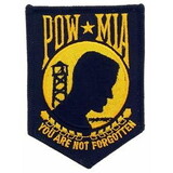 Eagle Emblems PM0404 Patch-Pow*Mia (Gold) (3-1/2