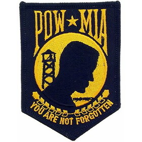 Eagle Emblems PM0404 Patch-Pow*Mia (Gold) (3-1/2")