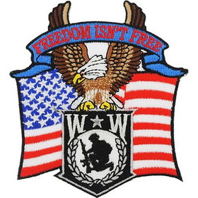 Eagle Emblems PM0407 Patch-Wounded Warrior EAGLE, (4")