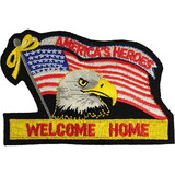 Eagle Emblems PM0416 Patch-Usa, Welcome Home (3-7/8