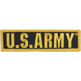 Eagle Emblems PM0447 Patch-Army,Tab,Us.Army (GLD/BLK), (4-3/4"x1-1/4")