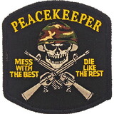 Eagle Emblems PM0463 Patch-Mess W/Best Peace Keeper (3-1/8
