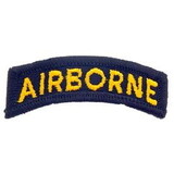Eagle Emblems PM0470 Patch-Army, Tab, Airborne (Gld/Blk) (2-1/2