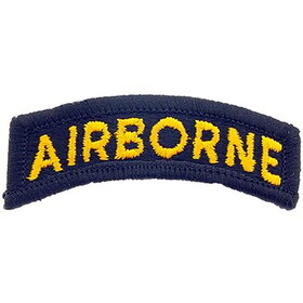 Eagle Emblems PM0470 Patch-Army,Tab,Airborne (GLD/BLK), (2-1/2" x 3/4")