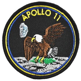 Eagle Emblems PM0474 Patch-Space,Apollo 11 (3-1/16")