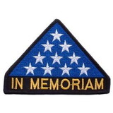 Eagle Emblems PM0484 Patch-Memorial Flag (4-1/4