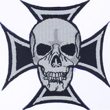 Eagle Emblems PM0523 Patch-Skull &Amp; Iron Cross (3