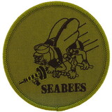 Eagle Emblems PM0580 Patch-Usn, Seabees (Subdued) (3