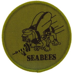 Eagle Emblems PM0580 Patch-Usn, Seabees (Subdued) (3")