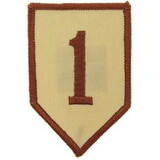 Eagle Emblems PM0596 Patch-Army, 001St Inf.Div. (Desert) (3-1/2