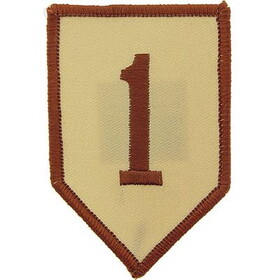 Eagle Emblems PM0596 Patch-Army,001St Inf.Div. (DESERT), (3-1/2")
