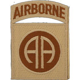 Eagle Emblems PM0599 Patch-Army,082Nd Abn (03) (DESERT), (3-1/4")