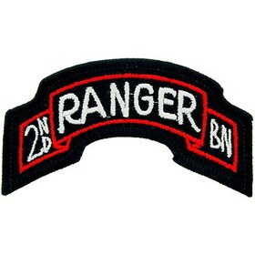 Eagle Emblems PM0610 Patch-Army,Tab,Ranger.02Nd (CLR), (3-5/8"x1-1/16")