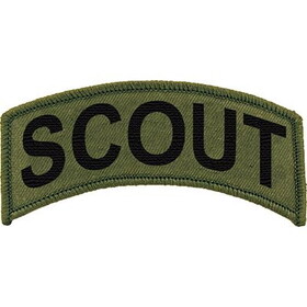 Eagle Emblems PM0624 Patch-Army,Tab,Scout (SUBDUED), (3-7/8"x1-3/8")