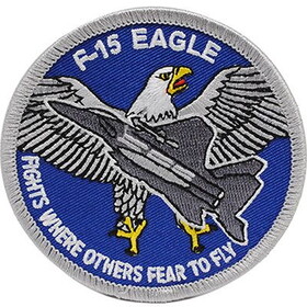 Eagle Emblems PM0636 Patch-Usaf,F-015 Eagle (3-1/16")