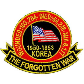 Eagle Emblems PM0659 Patch-Korea,The Forgotten (4")