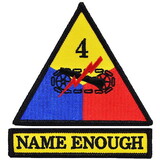 Eagle Emblems PM0684 Patch-Army, 004Th Arm.Div. (3-3/4