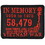 Eagle Emblems PM0696 Patch-Vietnam, In Memory (Red/Blk) (3-1/2")