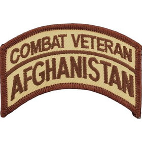 Eagle Emblems PM0746 Patch-Afghanistan Combat Vet. ENDURING FREEDOM, (3-1/2"x1-11/16")