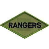 Eagle Emblems PM0747 Patch-Army, Rangers (Subdued) (3-3/4