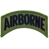 Eagle Emblems PM0751 Patch-Army, Tab, Airborne (Subdued) (1-1/2
