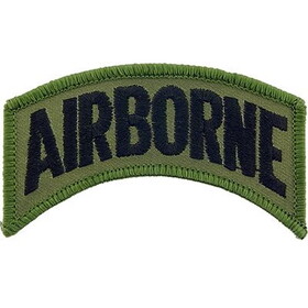 Eagle Emblems PM0751 Patch-Army,Tab,Airborne (SUBDUED), (3-3/8"x1-3/16")