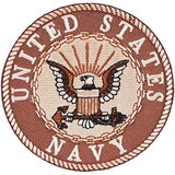 Eagle Emblems PM0788 Patch-Usn Logo (03D) (Desert) (3