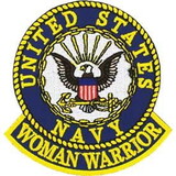 Eagle Emblems PM0789 Patch-Usn Woman Warrior (3-5/8